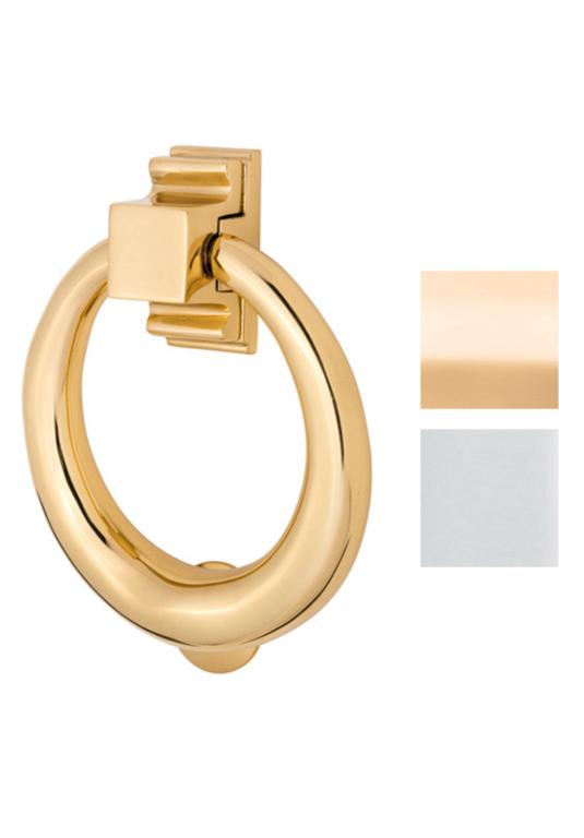 Evolution 5 Inch Ring Door Knocker Brass And Chrome Evolution 5 Inch Ring Door Knocker Brass And Chrome