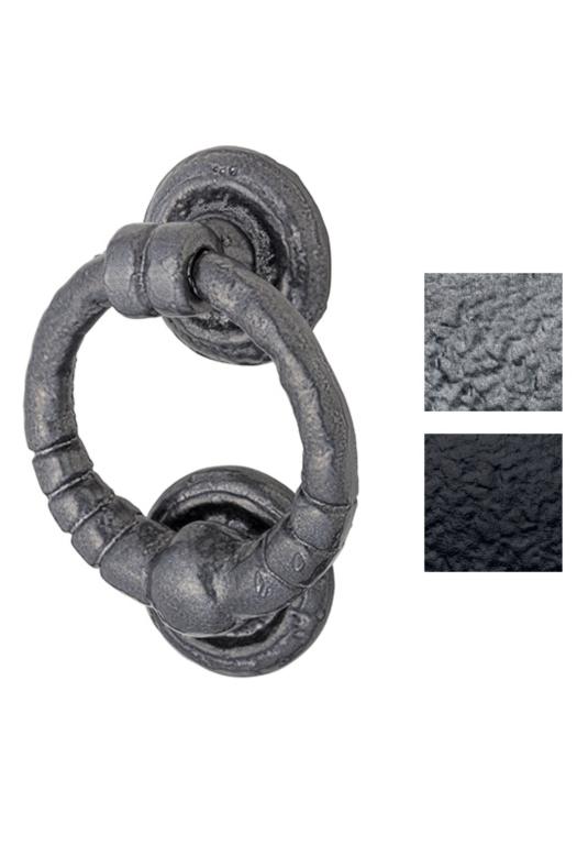 Evolution 5 Inch Ring Door Knocker Pewter And Black Evolution 5 Inch Ring Door Knocker Pewter And Black
