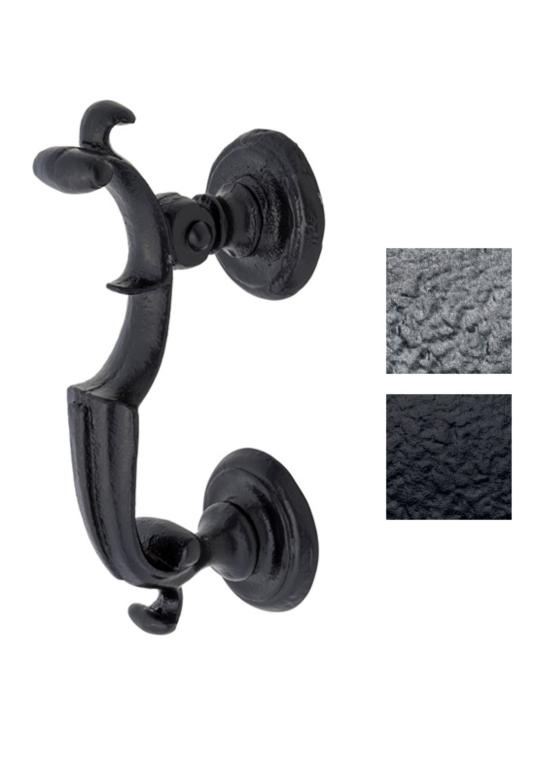 Evolution Sculptured Door Knocker Pewter And Black Evolution Sculptured Door Knocker Pewter And Black