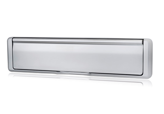 Evolution Standard Satin Chrome Letter Plate Evolution Standard Satin Chrome Letter Plate